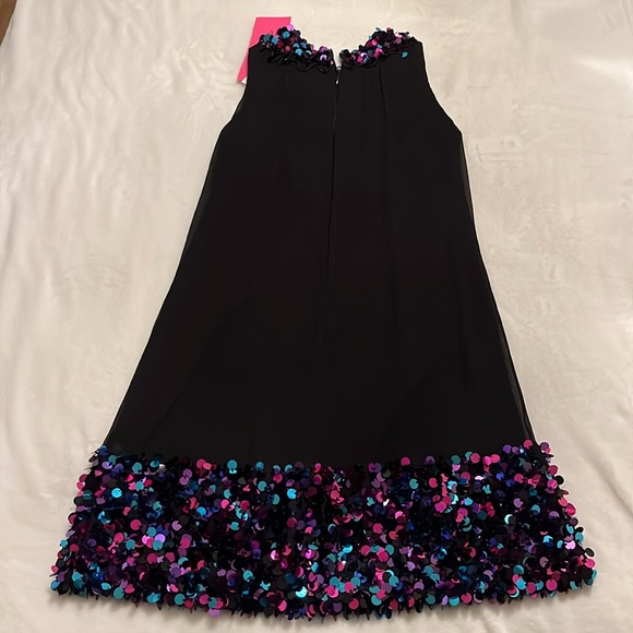 Betsey Johnson Silk Sequined and Beaded Dress 0 - Picture 4 of 16